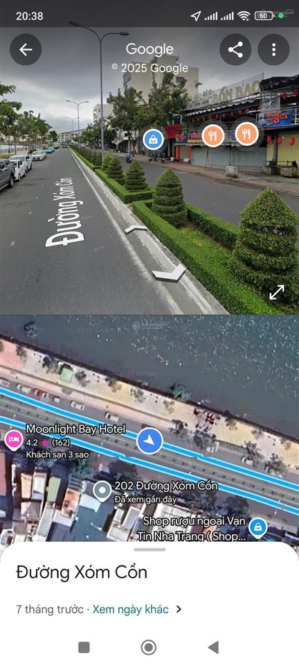 Bán 408,6m² mặt tiền đường xóm cồn, kdl nha trang, nở hậu rất đẹp, view sông view biển