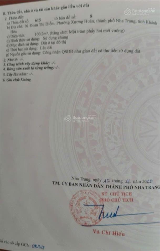 Bán nhà mặt tiền đường đoàn thị điểm sát biển, nha trang 126m² ngang 9,6m nở hậu nhẹ sổ đẹp