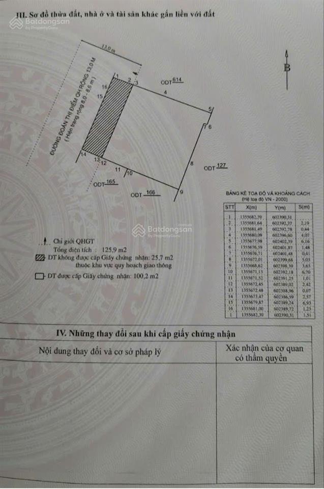Bán nhà mặt tiền đường đoàn thị điểm sát biển, nha trang 126m² ngang 9,6m nở hậu nhẹ sổ đẹp