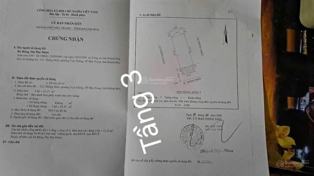 Bán đất tặng nhà cũ mặt tiền thống nhất nha trang, tầng 1 đang cho thuê tốt 15 triệu/tháng