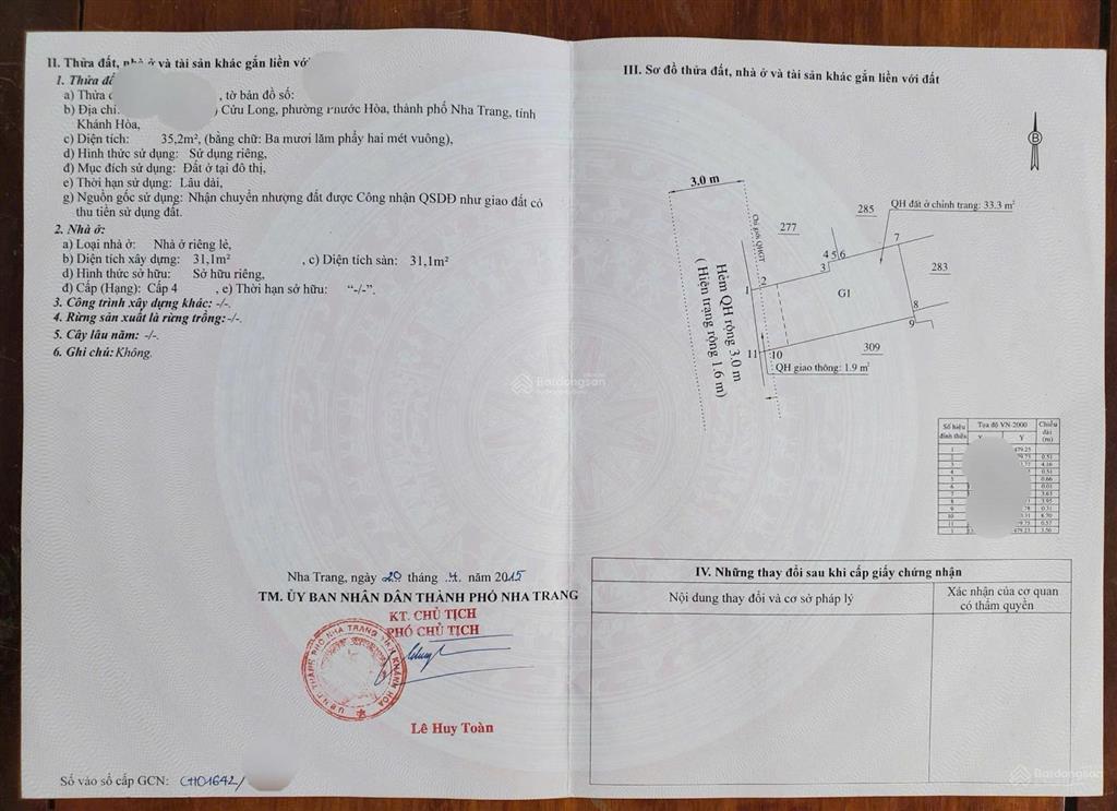 Bán nhà 4 tầng kiên cố ngay trung tâm tp nha trang, gần sát biển, sổ hồng đầy đủ giá rẻ chỉ 4,8 tỷ