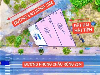 Bán lô đất thổ cư mặt tiền đường phong châu, vĩnh thái, nha trang | bề ngang 7.3m