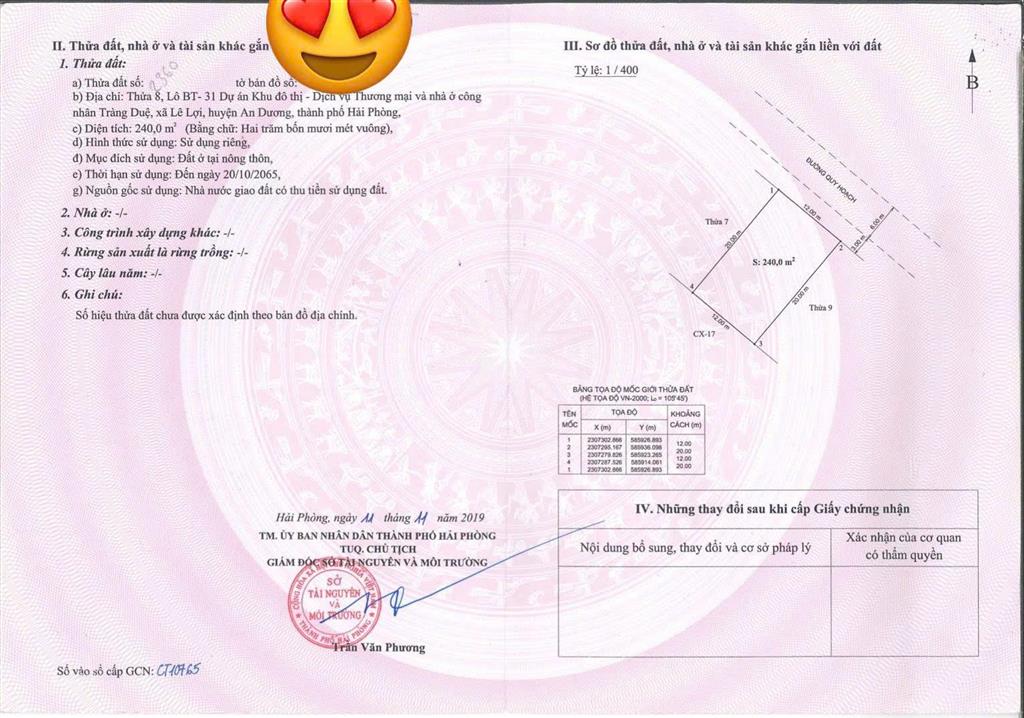 Đất nền biệt thự 240m2 tại seoul ecohome, ql 10, an dương, hải phòng, giá cực chất 25 triệu/m2