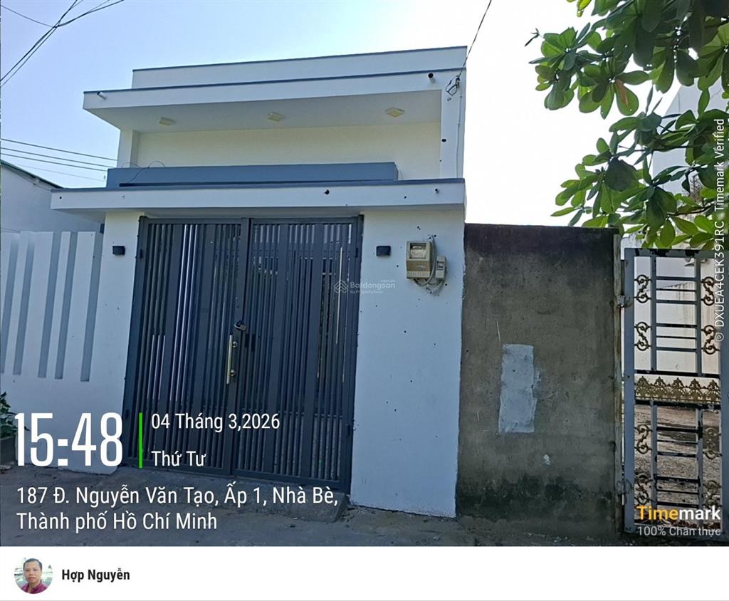 Cần bán nhà 1 tầng đường xe hơi 10m nguyễn văn tạo, nhà bè