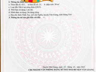 Nhỉnh 2 tỷ lô đất vuông vắn đường ô tô ngõ thông ngay tại liên nghĩa, văn giang, hưng yên