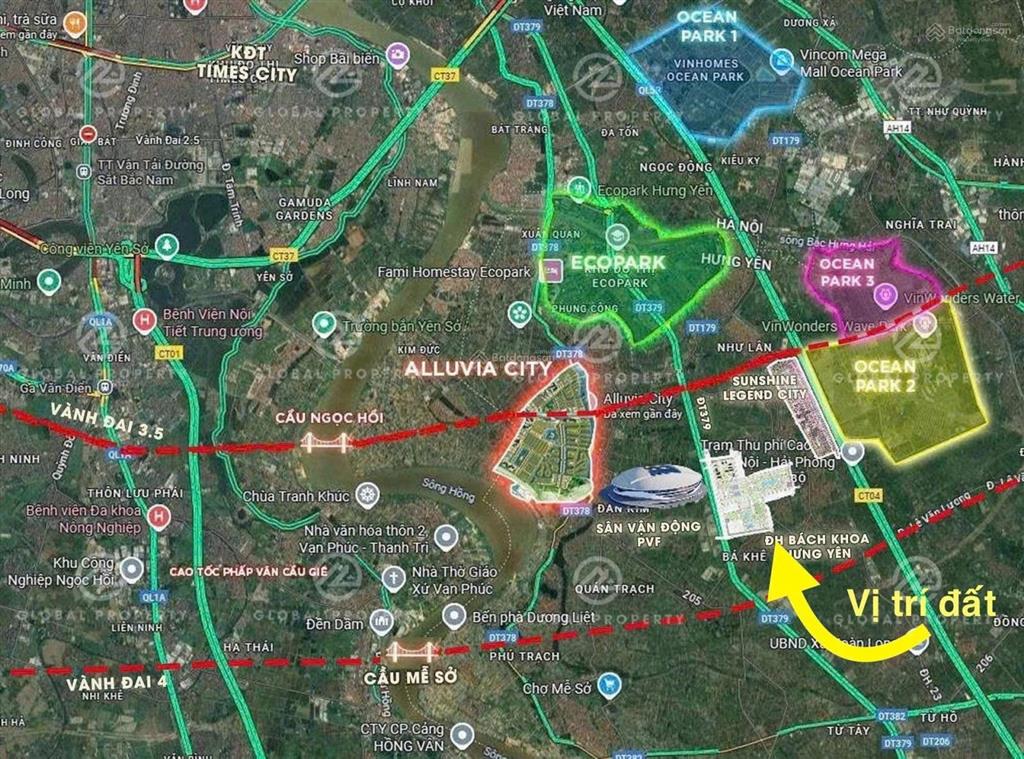 87m² đường 7m ngay sát sân bóng đá pvf tại văn giang  hưng yên