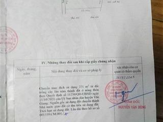 Bán 221m2 ngay gần vành đai 4 mễ sở giá chỉ 2xtr/m2