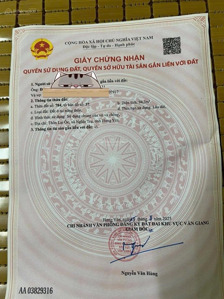 Trục chính làng ngay trung tâm văn giang siêu gần các dự án lớn