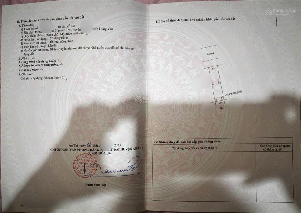 Cơ hội đầu tư đất giá tốt khu vực ân thi (cũ), xã nguyễn trãi, hưng yên