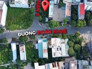 Bán đất góc 2mt đoàn khê  180m2, trục chính nam việt á