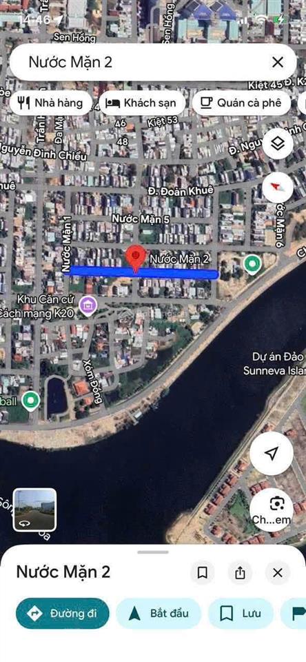 Bán lô nước mặn 2 khu nam việt á