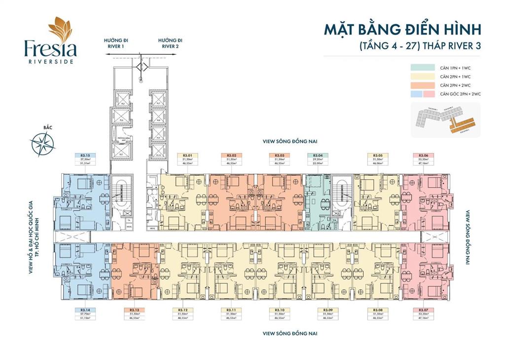 2pn 1wc 51,5m 2,079 tỷ căn hộ fresia biên hòa ck 4%, vay 75%, tt 25% nhận nhà, gần aeon mall, metro