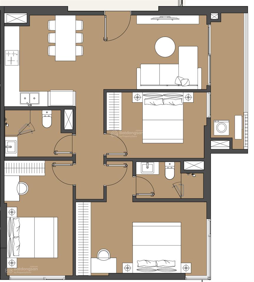 Bán căn hộ 3 phòng ngủ masteri cosmo central giá tốt thị trường 11,7 tỷ/căn