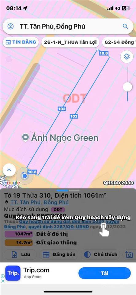 Đất trung tâm phường đồng phú, thành phố đồng nai