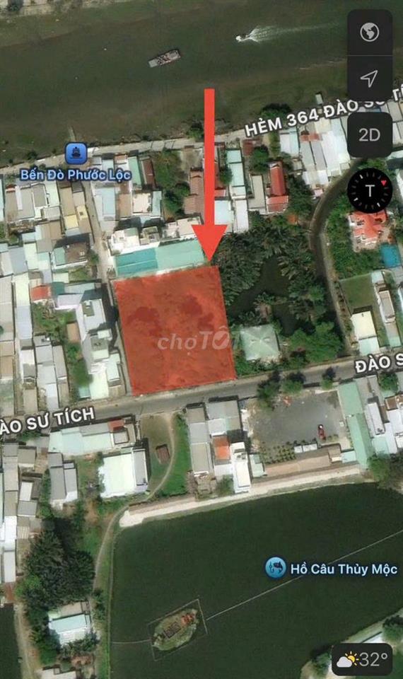 Bán đất góc 2 MT đg Đào Sứ Tích, DT: 45x50 full thổ . Giá : 120 tỷ