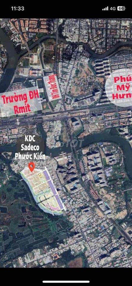 Đất KDC sadeco Phước Kiển , Nhà Bè . DT ; 5x18 . Sổ đỏ . Giá : 9 tỷ .