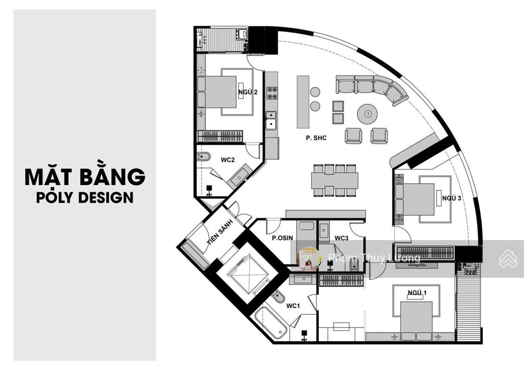 Bán căn vip cc bluegem tower, diện tích 176m2, thang máy đi riêng nhà, giá 6x triệu/m2