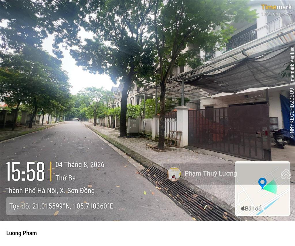 Chính chủ bán căn btđl 278m2 biệt thự phương viên, nhà hoàn thiện cơ bản, giá bán 150 triệu/m2