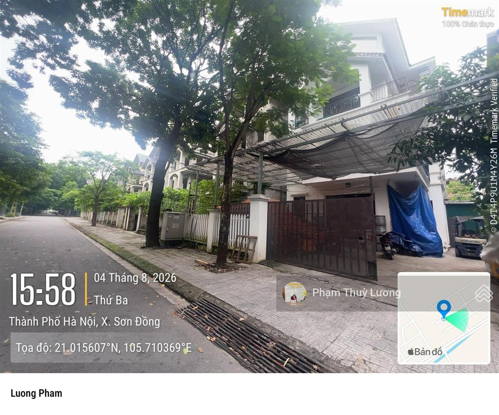 Chính chủ bán căn btđl 278m2 biệt thự phương viên, nhà hoàn thiện cơ bản, giá bán 150 triệu/m2