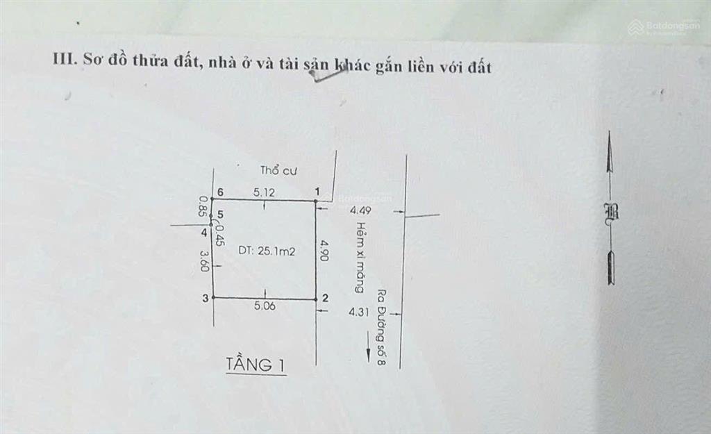 Nhà trệt lầu dt sàn 50m2 hẻm xe hơi đường 8 linh trung. sổ hồng riêng, cách ngã tư thủ đức 1km