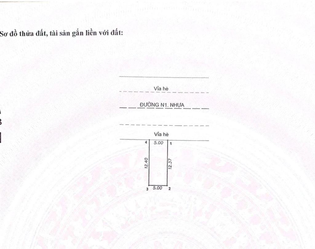 Lô đất mặt tiền đường n1, khu tđc đông hòa, ngang 5m liền kề tthc dĩ an, làng đại học
