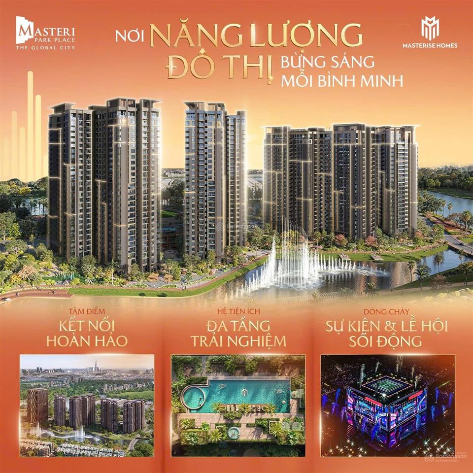 Căn hộ cao cấp masteri park place, 1pn đến 4pn, giỏ hàng độc quyền nhiều căn đẹp view sông