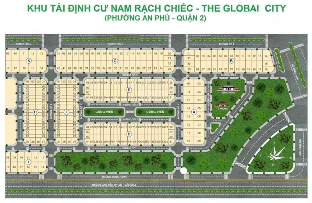 Chính chủ gửi bán lô đất biệt thự 10x20 vuông vức liền kề the global city lộ giới 14m