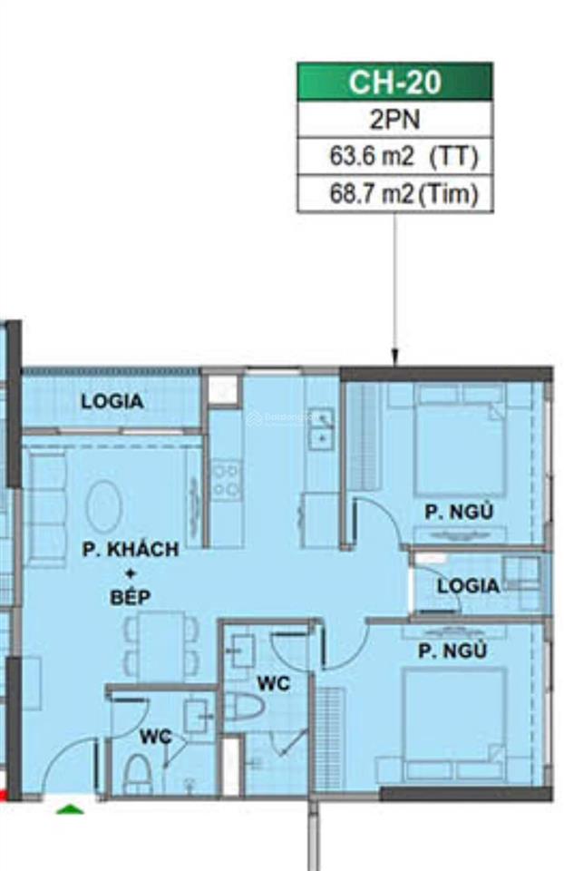 Chính chủ cần bán ld20820 2pn lô góc 64.6m2 hướng đông nam view nội khu giá 4,35 tỷ.  0964 364 ***
