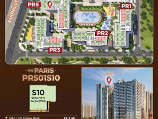 Shop chân đế the paris view nội khu 59,3m chỉ 8,1 tỷ vinhomes ocean park 0964 364 ***