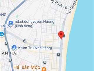 Đất mặt biển sơn trà đường võ nguyên giáp, 427.5m2. (15mx28.5m)
