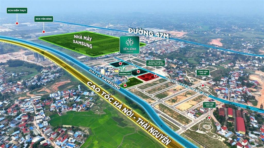 Bán đất nền kế cạnh khu công nghiệp samsung phổ yên, sẵn sổ lâu dài. đất kinh doanh được ngay.