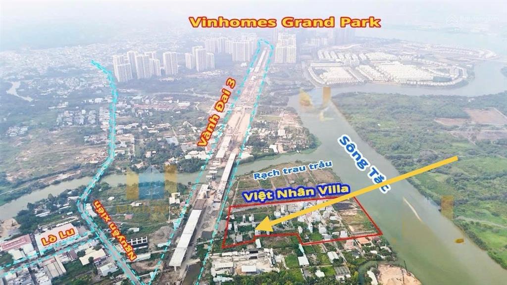 Bán lô i 58m ngay việt nhân nguyễn xiển hướng đnam đường 8m gần sông, gần chung cư vinhomes