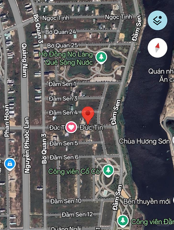 Bán đất đầm sen nam hòa xuân đường thông đức tín 122,4m2 b2.130 lô 4x giá 5tỷ850.  0932 558 ***