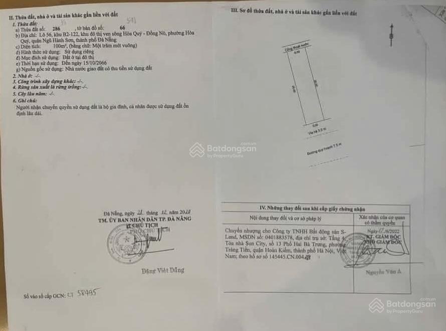 Bán đất đầm sen nam hòa xuân gần công viên b2.122 lô 5x đông nam giá 4ty450.  0932 558 ***