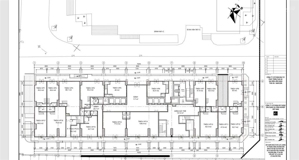 Bán kiot khối đế lô góc toà cán bộ chiến sĩ ở 275 nguyễn trãi, diện tích 117m2