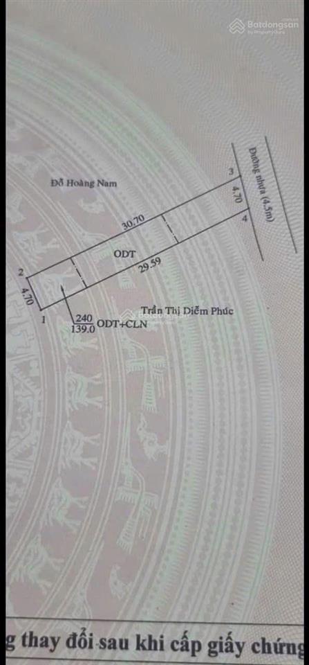 Nhà hiệp an 1/lê chí dân vào 50m, gần kdl đại nam, ngay ngã 4 cây me nhựa 4,5m 4,7x30
