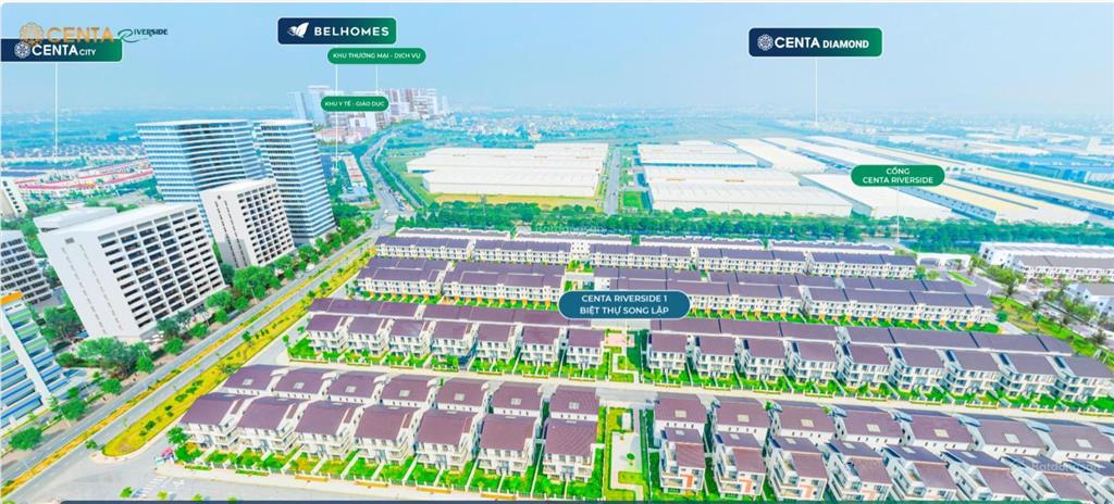 Qũy căn vip nhất, giá mua sỉ của cđt dự án centa riverside hỗ trợ vay 0% 24 tháng, ck lên tới 10%
