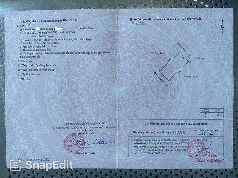 BÁN NHÀ CẤP 4 KHÚC THỪA DỤ – VĨNH NIỆM, LÊ CHÂN, HẢI PHÒNG