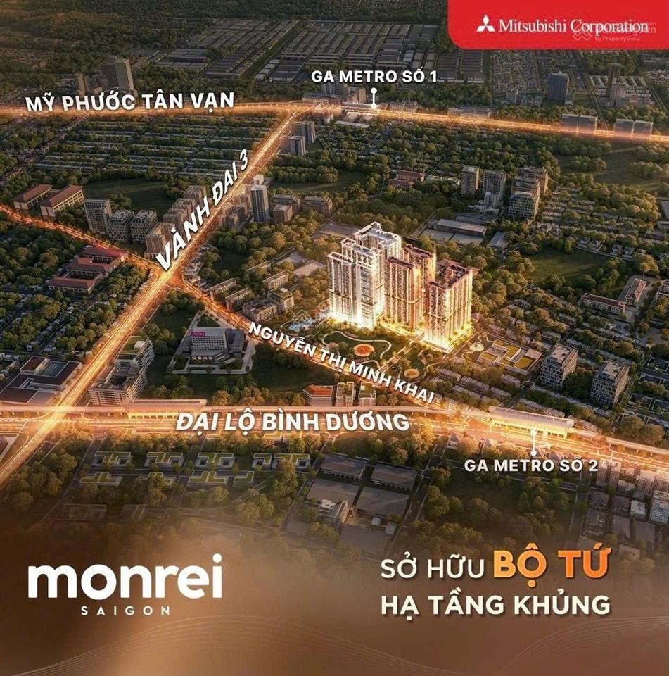 Suất ngoại giao monrei saigon  căn 2pn giá tốt thanh toán 15% nhận nhà