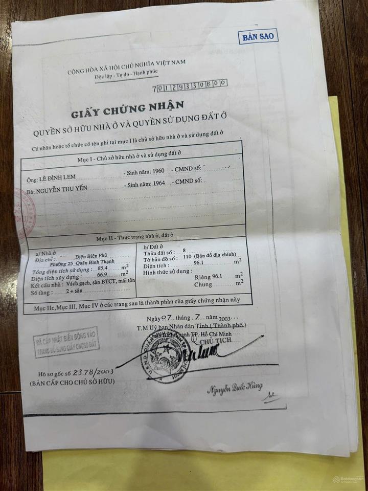 Bán nhà đường điện biên phủ, bình thạnh  đang kinh doanh ks, thu nhập 40 tr/tháng  giá 19,9 tỷ tl