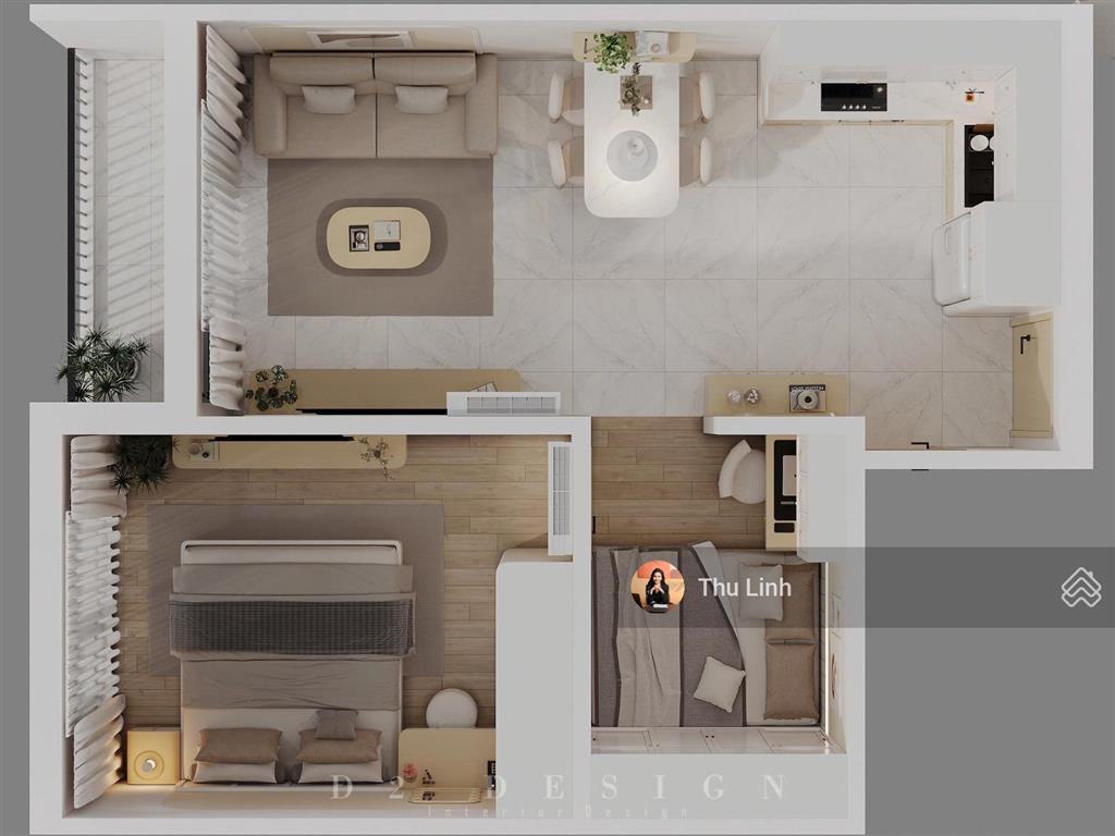 Siêu phẩm. cần bán căn 1,5 phòng ngủ cao cấp sentosa sky park, 48.6 m2, bao phí, có bìa. giá 2 tỷ 5