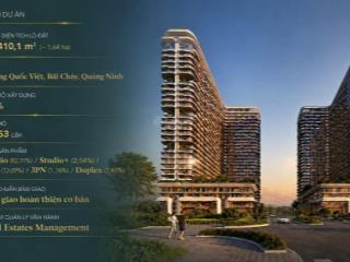 Căn studio  giá 1 tỷ3/căn (sau csbh) sổ lâu dài  prima bay hạ long  cdt bim land