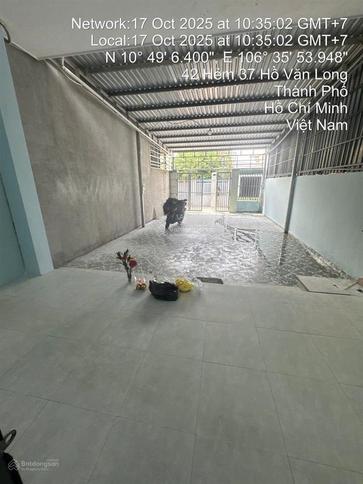 Bán nhà hẻm 6m đường hồ văn long. nhà cấp 4 tiện xây mới. giá rẻ tiện xây mới.