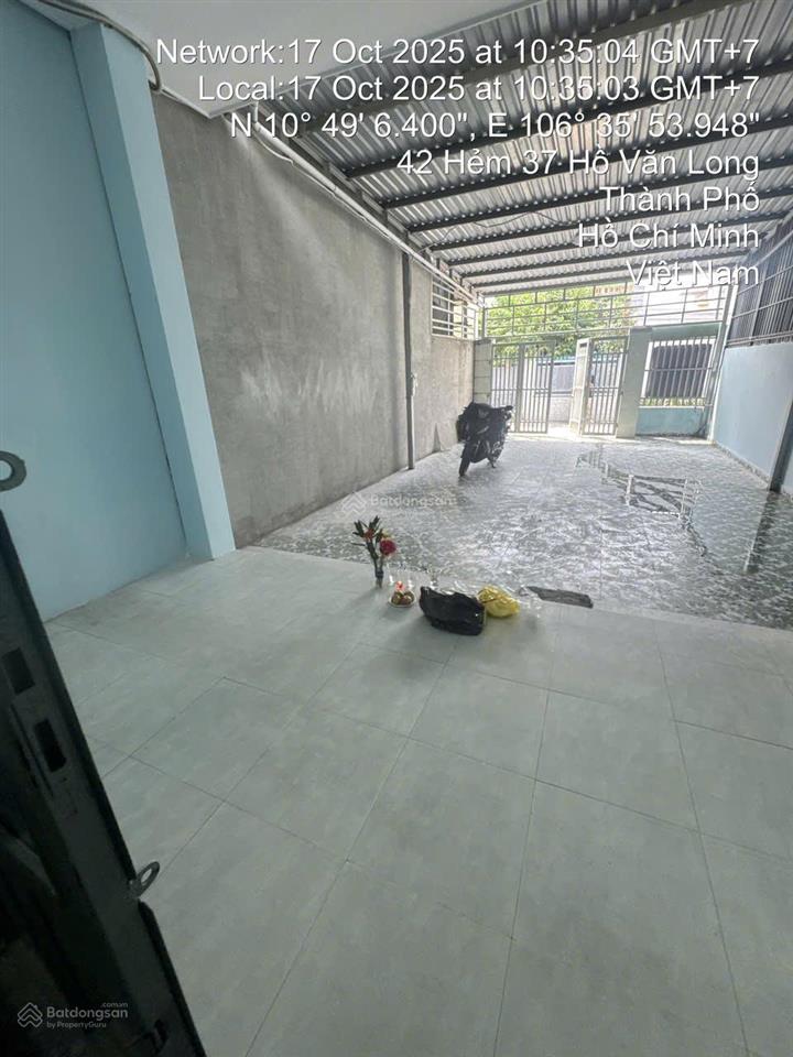 Bán nhà hẻm 6m đường hồ văn long. nhà cấp 4 tiện xây mới. giá rẻ tiện xây mới.
