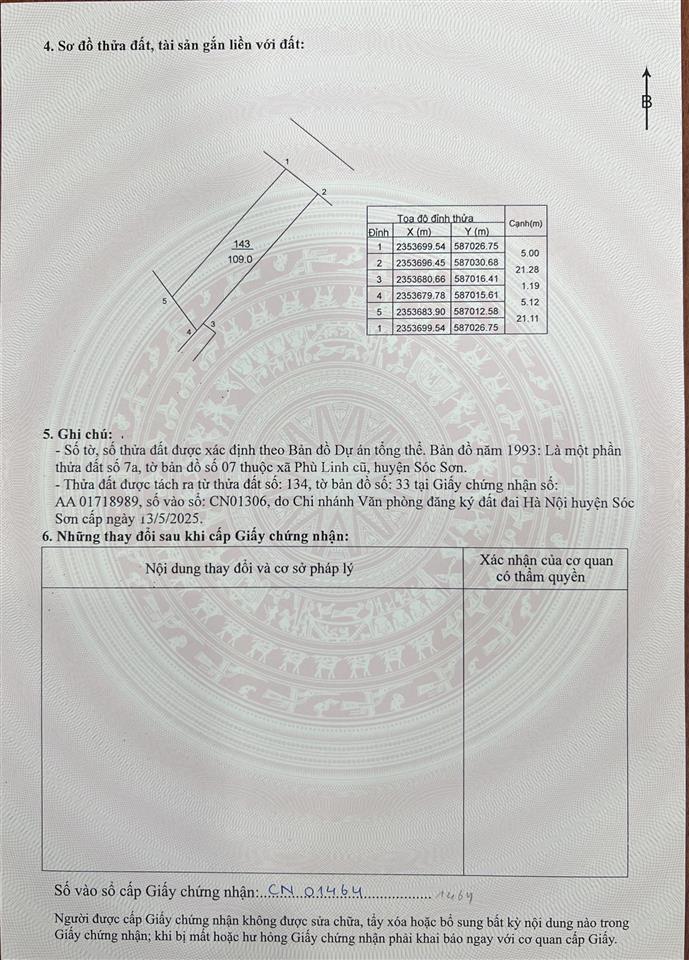 Bán 03 lô bìa làng xóm đạc đức. đường rộng 8m viw cánh đồng nhìn vào đền thánh gióng  xã sóc sơn