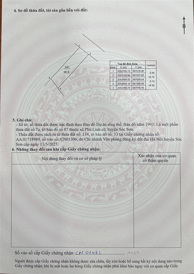 Bán 03 lô bìa làng xóm đạc đức. đường rộng 8m viw cánh đồng nhìn vào đền thánh gióng  xã sóc sơn