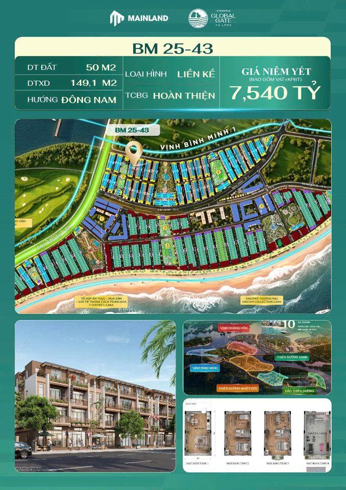 Bán nhà liền kề, căn hộ ven biển tại dự án Vinhomes Hạ Long Xanh, Quảng Ninh