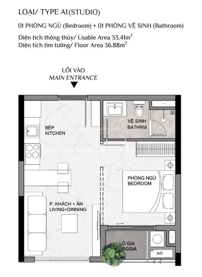 Cần bán căn hộ chính chủ a1 elysian studio, 36.88m²  tầng 19 block a 2.8x tỷ vnđ