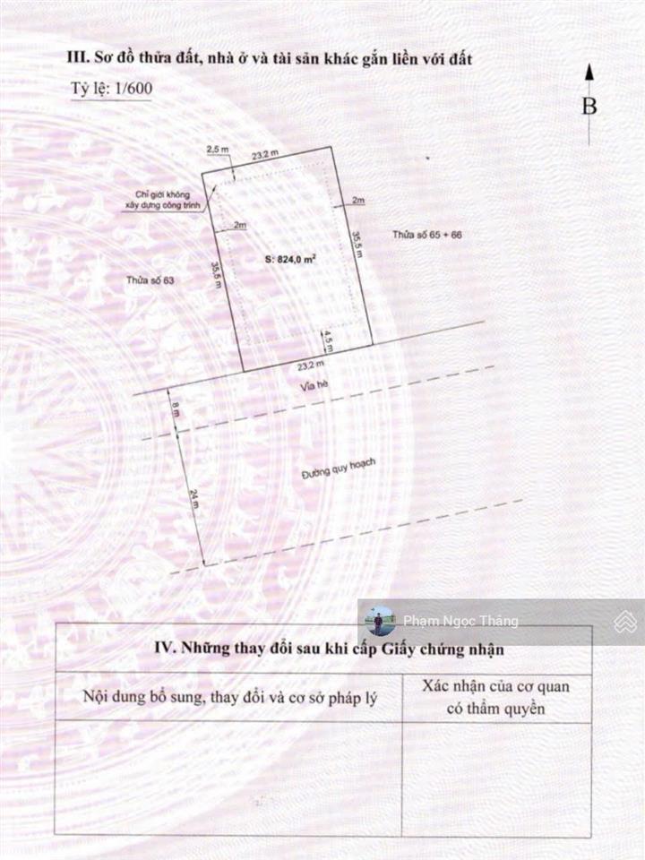 824m2 mặt đường 40m lô 18lê hồng phong, hải phòng, giá chỉ 0968 005 ***