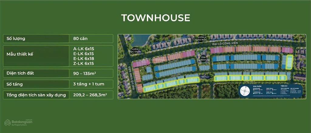 Chuyển nhượng căn nhà phố townhouse mùa lễ hội giá tốt đầu tư